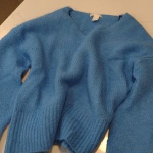 Italian blue wool h&m sweater